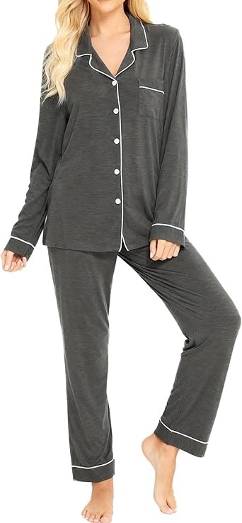 Kadın VİSKON Düğmeli Pijama Takımı