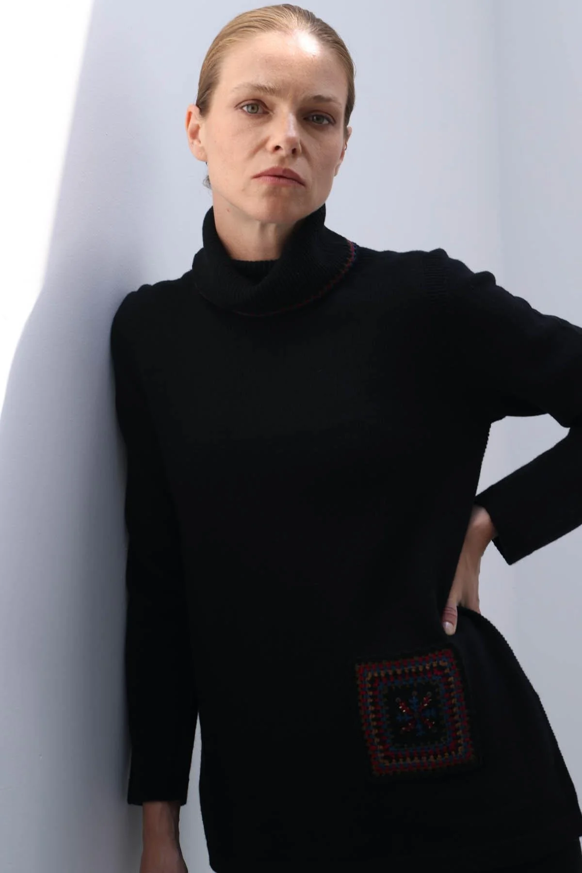 Siyah Uzunkollu Elbise 